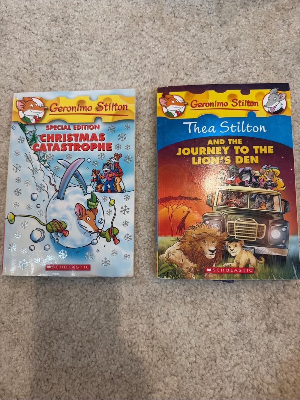 Set of 2 Paperback Geronimo Stilton books